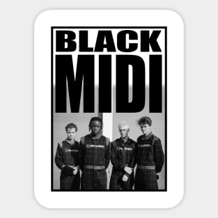 BLACK MIDI ART Sticker
